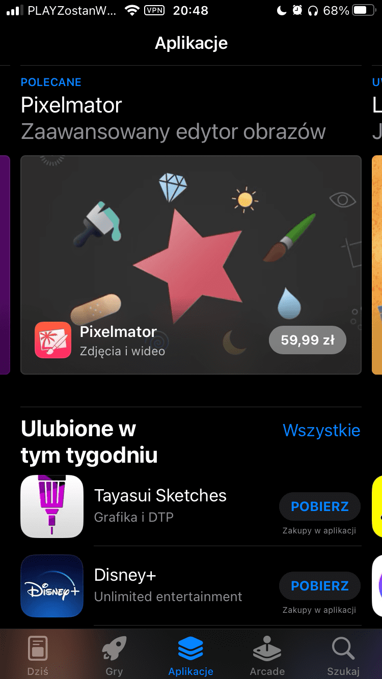 Aplikacje w sklepie App Store na iPhone